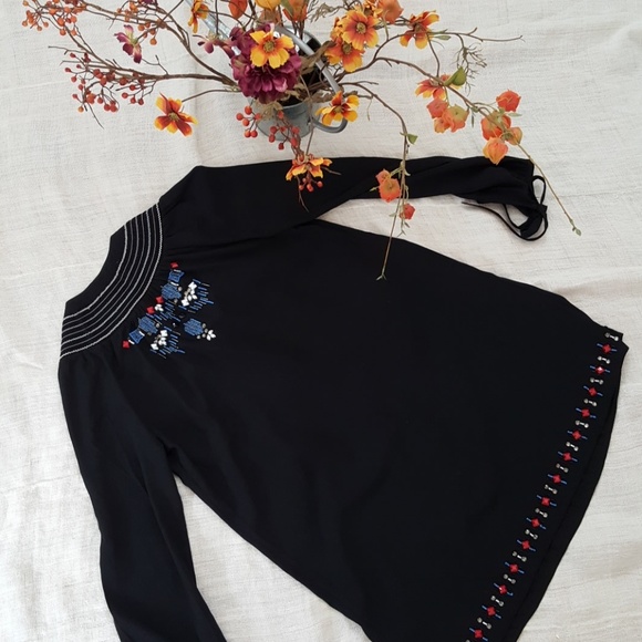 A&F Black Embellished Tunic Dress - Picture 6 of 8